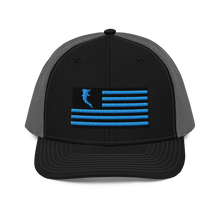 Load image into Gallery viewer, Flag Embroidered Car. Blue (Snapback)