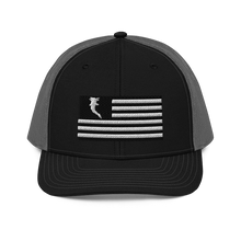 Load image into Gallery viewer, Flag Embroidered BnW (Snapback)