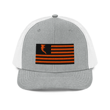 Load image into Gallery viewer, Flag Embroidered Neon Orange (Snapback)