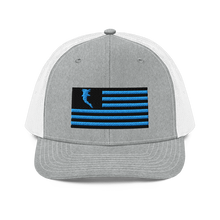 Load image into Gallery viewer, Flag Embroidered Car. Blue (Snapback)