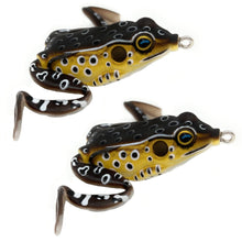 Load image into Gallery viewer, Reaction Tackle 2.25" Hollow Body Frogs with Swimming Legs (2-Pack)