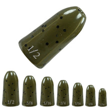 Load image into Gallery viewer, Reaction Tackle Tungsten Worm Weights / Bullet Shaped Sinkers