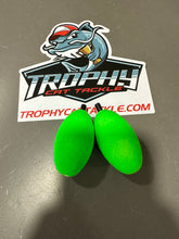 Load image into Gallery viewer, 2.5" Unslotted Oval Catfish Floats – 10 Pack | Trophy Cat Tackle