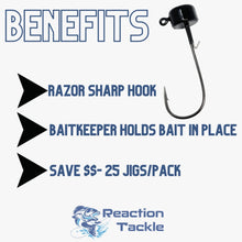 Load image into Gallery viewer, Reaction Tackle Lead Ned Rig - Shroom Jigs (25-Pack)