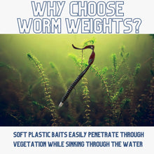 Load image into Gallery viewer, Reaction Tackle Lead Worm Weights (25 pack)