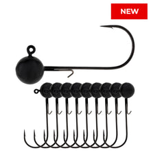 Load image into Gallery viewer, Reaction Tackle Lead Ball Jigs (10-Pack) – Premium Round Jig Heads for Soft Plastics - New