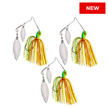 Load image into Gallery viewer, Reaction Tackle Lead Spinnerbait Jigs – 3-Pack, Double Willow Blade - New