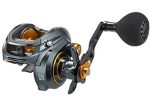 Load image into Gallery viewer, PISCIFUN® Alijoz 300 Grey and Gold Low Profile Baitcasting Reel