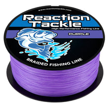Load image into Gallery viewer, Reaction Tackle Braided Fishing Line - Purple - NEW