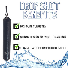 Load image into Gallery viewer, Reaction Tackle Tungsten Drop Shot Weights