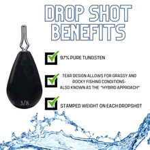 Load image into Gallery viewer, Reaction Tackle Tungsten Drop Shot Weights