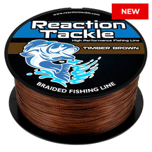 Load image into Gallery viewer, Reaction Tackle Braided Fishing Line - Timber Brown - NEW
