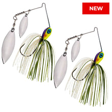 Load image into Gallery viewer, Reaction Tackle Tungsten Spinnerbait Jigs – 2-Pack, Double Willow Blade - New