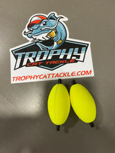 Load image into Gallery viewer, 2.5" Slotted Oval Catfish Floats – 10 Pack | Trophy Cat Tackle