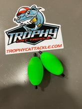 Load image into Gallery viewer, 2.5" Slotted Oval Catfish Floats – 10 Pack | Trophy Cat Tackle