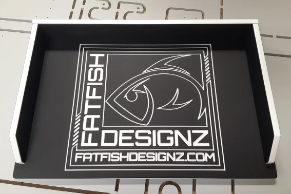 Fat Fish Designz 12x18 Cutting Board FFD Logo