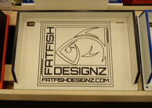 Load image into Gallery viewer, Fat Fish Designz 12x18 Cutting Board FFD Logo
