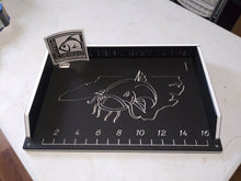 Load image into Gallery viewer, Cutting Board w/ Your State and fish head
