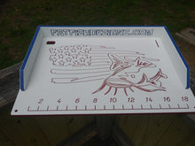 Load image into Gallery viewer, Cutting Board w/ Freedom Fish Design (ruler optional)
