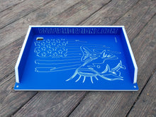Load image into Gallery viewer, Cutting Board w/ Freedom Fish Design (ruler optional)
