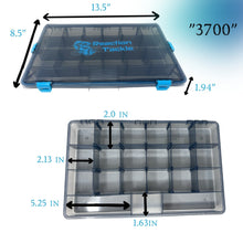 Load image into Gallery viewer, Reaction Tackle Standard Tackle Tray- Sturdy and Waterproof with 4 Reliable Clips
