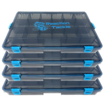 Load image into Gallery viewer, Reaction Tackle Standard Tackle Tray- Sturdy and Waterproof with 4 Reliable Clips

