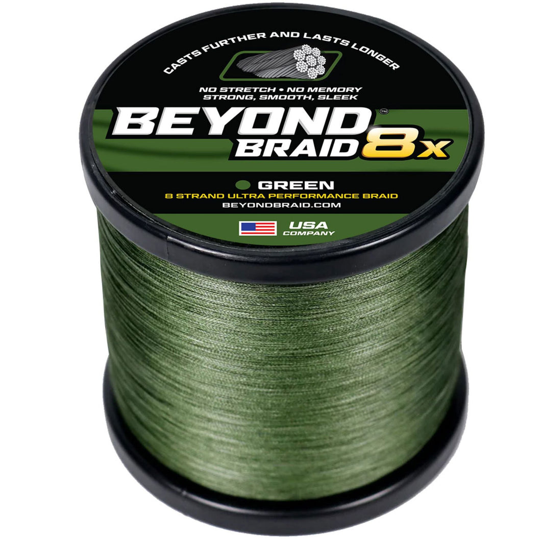 Beyond Braid 8 Strand Braided Fishing Line Series - Super Sleek & Smooth Braided Fishing Line - High Performance Fishing Line For Saltwater & Freshwater