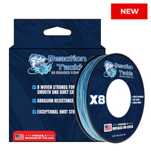 Load image into Gallery viewer, Reaction Tackle BRAIDED IN THE USA Fishing Line- 8X- NEW
