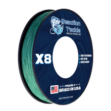 Load image into Gallery viewer, Reaction Tackle BRAIDED IN THE USA Fishing Line- 8X- NEW
