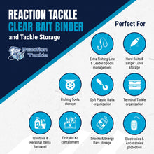 Load image into Gallery viewer, Reaction Tackle Clear Bait Binder and Tackle Storage - New
