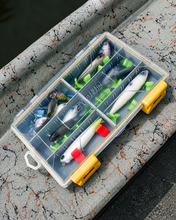 Load image into Gallery viewer, Beyond Braid Beyond Fishing DryLock Waterproof Tackle Box, Watertight 3600 &amp; 3700 Tackle Trays with Dual-Latch Seal, Adjustable Removable Dividers &amp; Anti-Rust Desiccant, Lure &amp; Terminal Tackle Organizer

