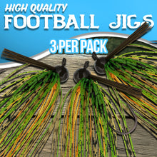 Load image into Gallery viewer, Reaction Tackle Lead Football Jigs 3-Pack - New
