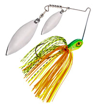 Load image into Gallery viewer, Reaction Tackle Lead Spinnerbait Jigs – 3-Pack, Double Willow Blade - New
