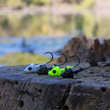 Load image into Gallery viewer, Reaction Tackle 97% Pure Tungsten Swimbait Jig with Realistic Fish Head- 5-PACK - New
