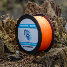 Load image into Gallery viewer, Reaction Tackle Braided Fishing Line - Hi-Vis Orange
