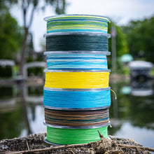Load image into Gallery viewer, Reaction Tackle X8 Braided Fishing Line- Aqua Camo 8 Strand
