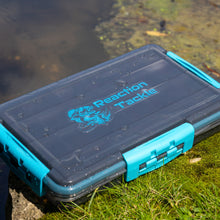Load image into Gallery viewer, Reaction Tackle Premium Tackle Tray- High Performance and Waterproof with 3 Resilient Clips
