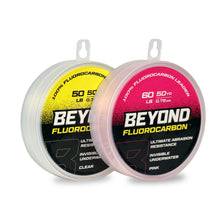 Load image into Gallery viewer, Beyond Braid Beyond Fluorocarbon Leader Material 50YD - Pink Or Clear
