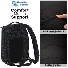 Load image into Gallery viewer, Reaction Tackle Fishing Tackle 2-in-1 Sling Bag/Backpack- 3 Sizes
