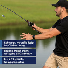 Load image into Gallery viewer, Reaction Tackle Baitcasting Fishing Reel – ReactCast Edition- High-Speed 7.3:1 Gear Ratio - NEW
