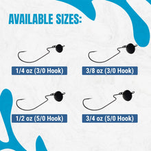 Load image into Gallery viewer, Reaction Tackle Lead Swing Football Jigs- 5-PACK - New
