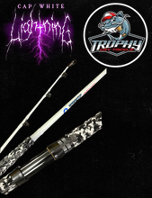Load image into Gallery viewer, Casting Cap White Lightning Bank Catfish Rod
