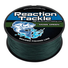 Load image into Gallery viewer, Reaction Tackle Braided Fishing Line - Moss Green

