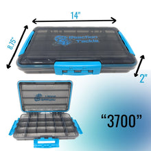 Load image into Gallery viewer, Reaction Tackle Premium Tackle Tray- High Performance and Waterproof with 3 Resilient Clips
