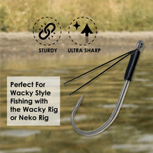 Load image into Gallery viewer, Reaction Tackle Wacky Neko Hooks- 25 Pack

