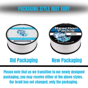 Reaction Tackle Braided Fishing Line - Sea Blue