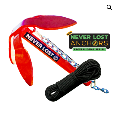 Never Lost Anchors Pro Series Anchor (18 lb) & Rope Combo