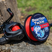 Load image into Gallery viewer, Reaction Tackle X8 Braided Fishing Line - NO FADE Red 8 Strand - NEW
