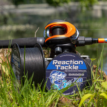 Load image into Gallery viewer, Reaction Tackle X8 Braided Fishing Line - NO FADE Black 8 Strand - NEW
