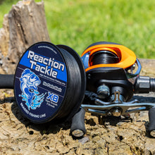 Load image into Gallery viewer, Reaction Tackle X8 Braided Fishing Line - NO FADE Black 8 Strand - NEW
